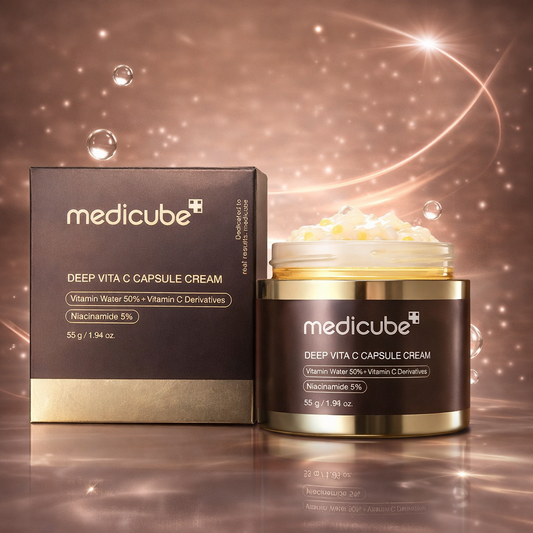 Medicube Deep Vita C Capsule Cream – كريم تفتيح البشرة بفيتامين C ونياسيناميد 5% لإشراقة وتوحيد اللون
