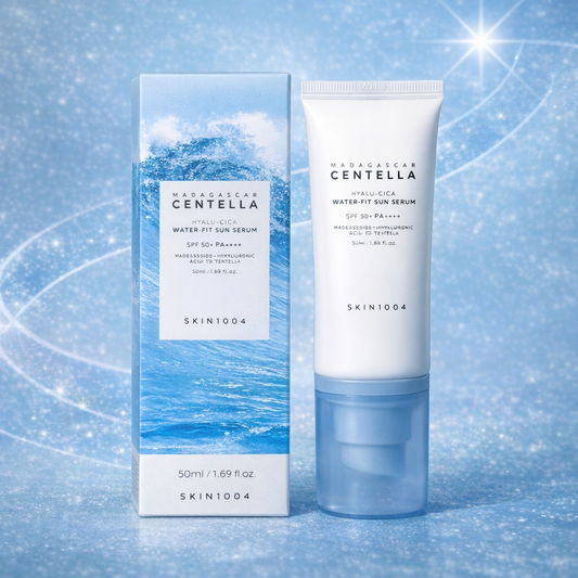 SKIN1004 Madagascar Centella Hyalu-Cica Water-Fit Sun Serum SPF50+ – واقي الشمس المرطب بخلاصة السنتيلا